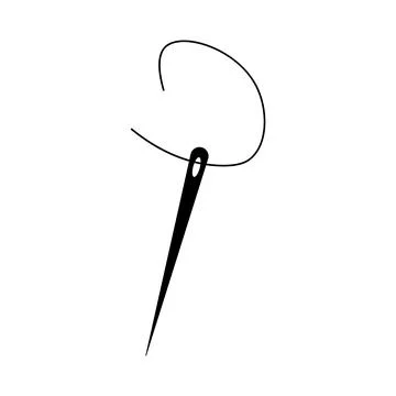 Sewing needle icon Stock Illustration