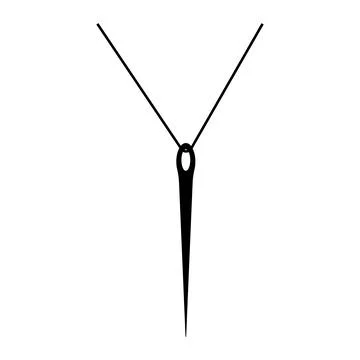 Sewing needle icon Stock Illustration