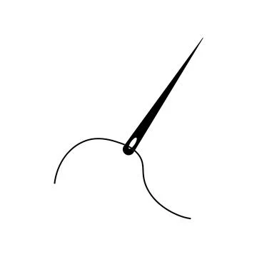 Sewing needle icon Stock Illustration