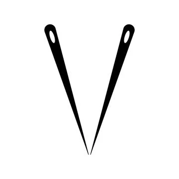 Sewing needle icon Stock Illustration
