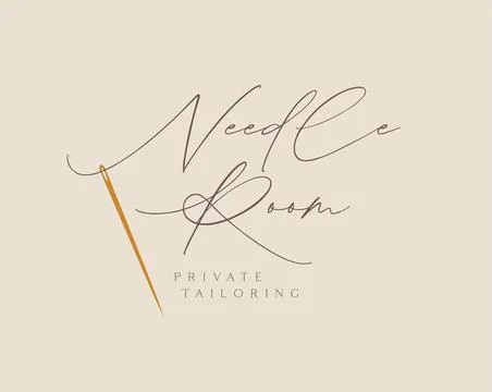 Sewing needle private tailoring Stock Illustration