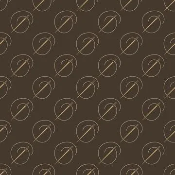 Sewing Needle vector concept retro seamless pattern or background Stockillustratie