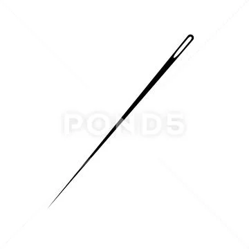 Needle Iconneedle With Threadsewing Needle Needle For Sewing Stock