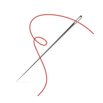 Sewing Needle vector icon. Thread vector sew tailor logo. isolated needle イラスト素材