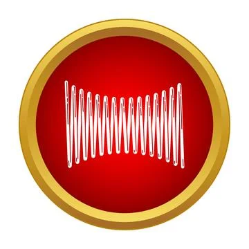 Sewing needles group arranged as a spring icon Stock Illustration
