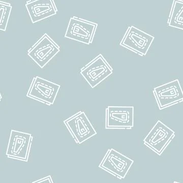 Sewing pattern line icon vector black illustration Stock Illustration