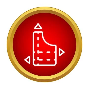 Sewing pattern vector icon for tailoring and fashion design イラスト素材