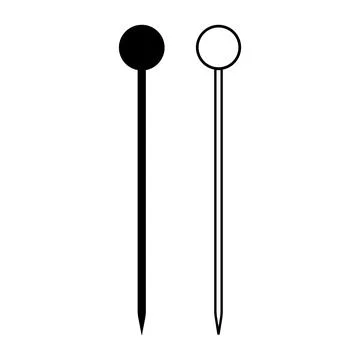 Sewing pin icon design Stock Illustration