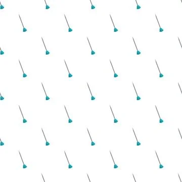 Sewing pins forming a repeating seamless crafts pattern Stock Illustration