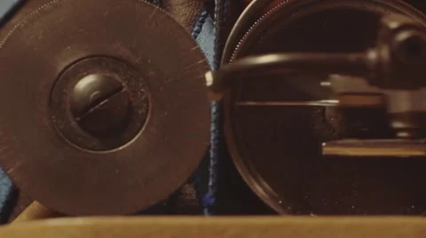 Sewing Process - Women's hands behind her sewing Stock-Footage 61523726