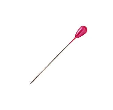 Sewing Push Pin isolated on white. Fixing Pin 库存照片