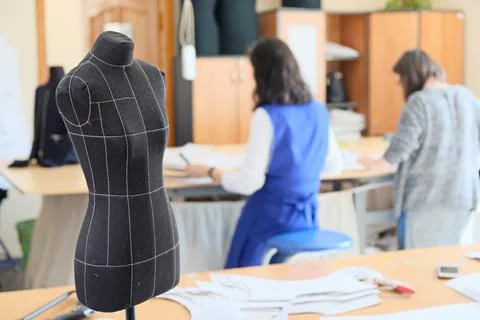 Sewing school uniforms Фото