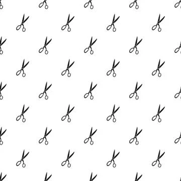 Sewing scissors pattern vector Stock Illustration