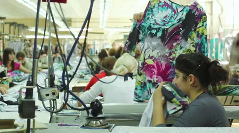 Sewing on sewing mashine Stock Footage 64802376