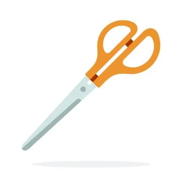 Sewing shears vector flat isolated Stock Illustration