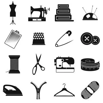 Sewing simple icon Stock Illustration
