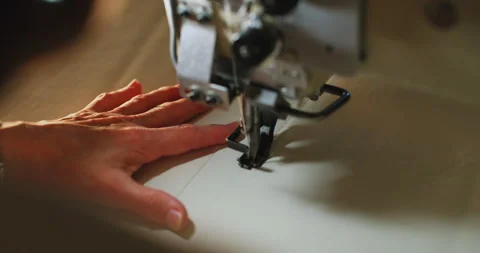 Sewing Stitching Measuring Stock Footage 320366233