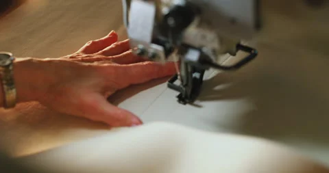Sewing Stitching Measuring Stock Footage 320366250
