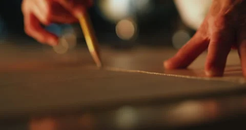 Sewing Stitching Measuring Stock Footage 320366780