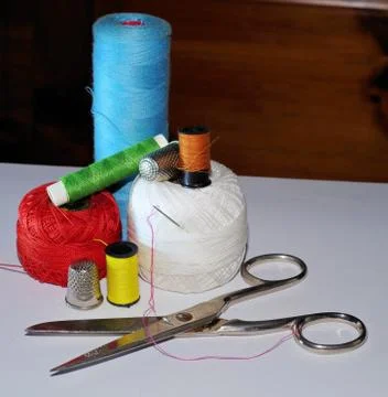 Sewing stuff Stock Photos
