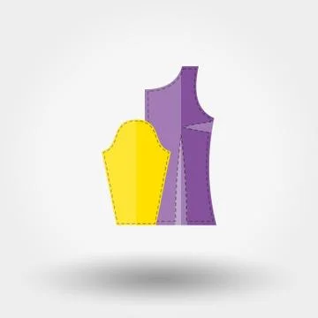 Sewing template. Icon Stock Illustration