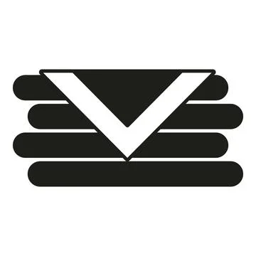 Sewing textile stack icon simple vector. Tailor fashion design イラスト素材