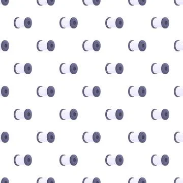 Sewing thread bobbin seamless pattern for textile industry background Stockillustratie