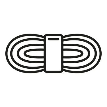 Sewing thread icon outline vector. Machine craft tailor Stock Illustration