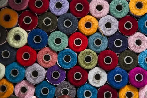 Sewing Thread Rolls 写真素材