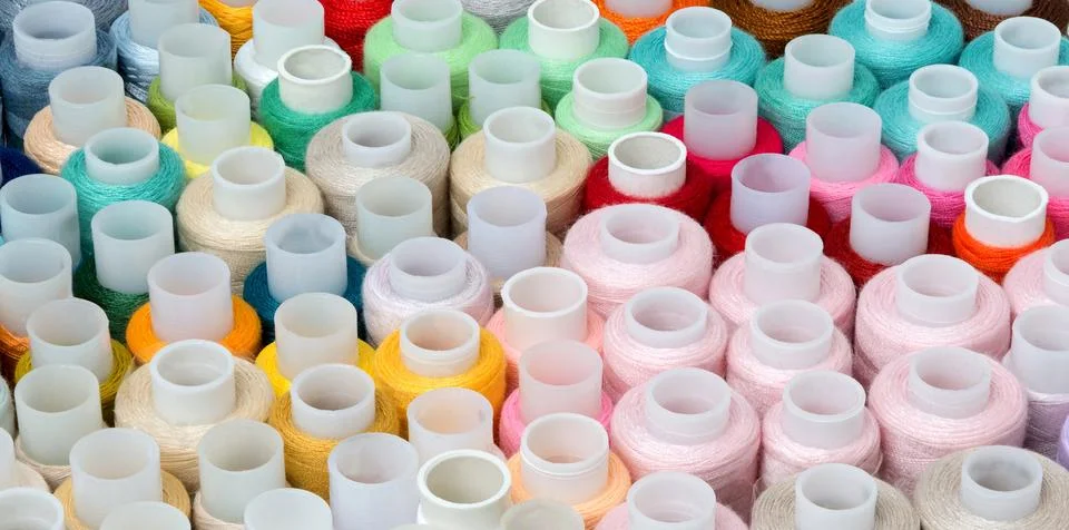 Sewing Thread Set Stock Photos