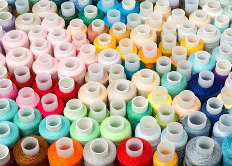 Sewing Thread Set Stock Photos