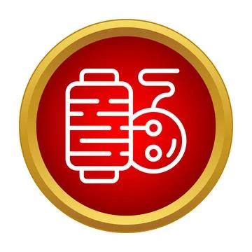 Sewing thread spool and bobbin icon design Stock Illustration