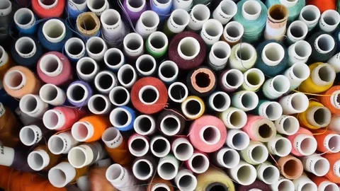 Sewing threads 2 Video stock 115914026