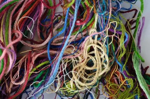 Sewing threads abstract 写真素材