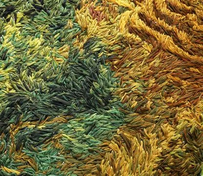 Sewing threads for embroidery textile background. Stock Photos