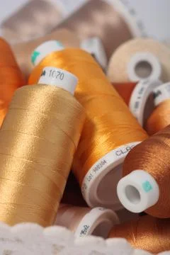 Sewing threads Stock Photos