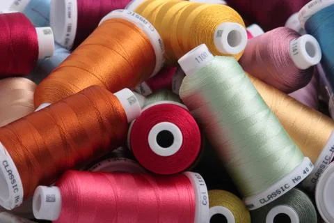 Sewing threads Stock Photos