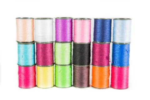 Sewing threads Stock Photos