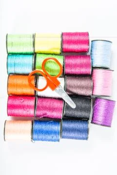 Sewing threads Stock Photos