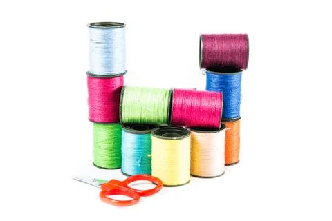Sewing threads Stock Photos
