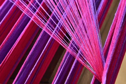 Sewing threads for silk industry 스톡 사진