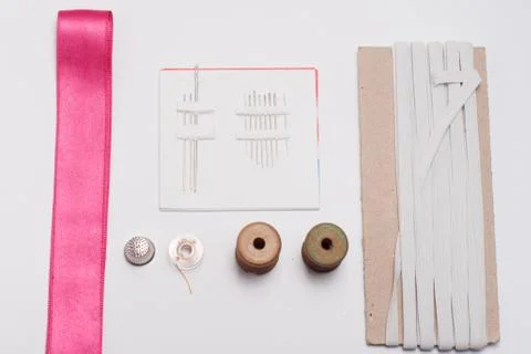 Sewing tools and accessories Foto stock