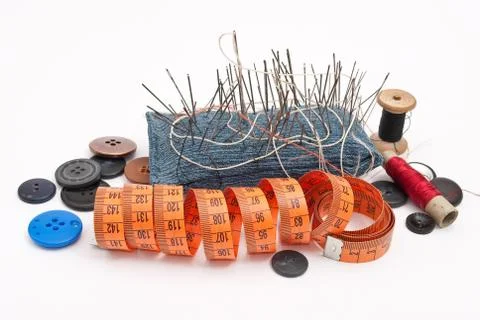Sewing tools Stock Photos