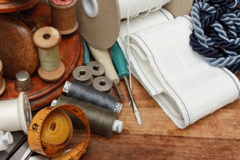Sewing tools Stock Photos