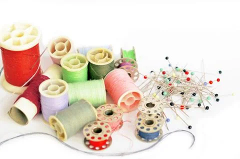 Sewing tools Stock Photos