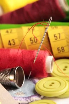 Sewing tools Stock Photos