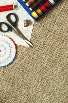 Sewing tools Stock Photos