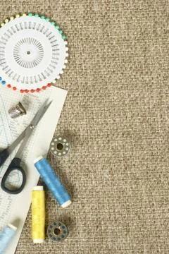 Sewing tools Stock Photos