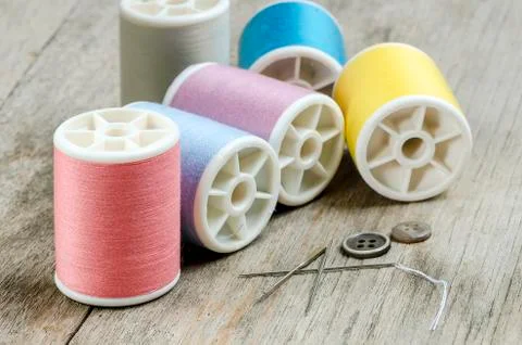 Sewing tools Stock Photos