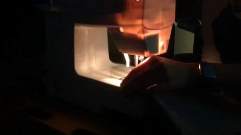 SEWING VIDEO CLOSE UP WOMANS HANDS Stock Footage 101762754